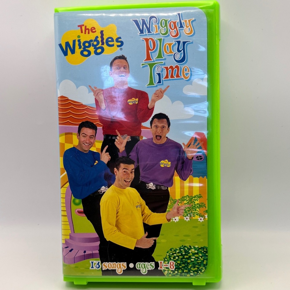 The Wiggles Wiggly Play Time VHS 2001 UNTESTED As Is